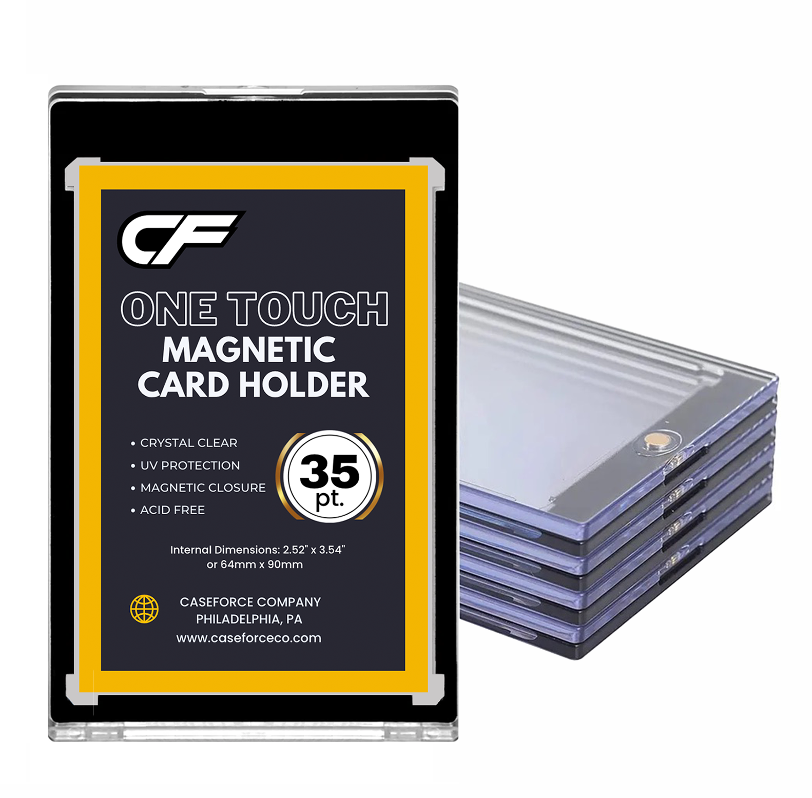 Buy CF Black Border Magnetic Card Holders for Standard 35 Pt