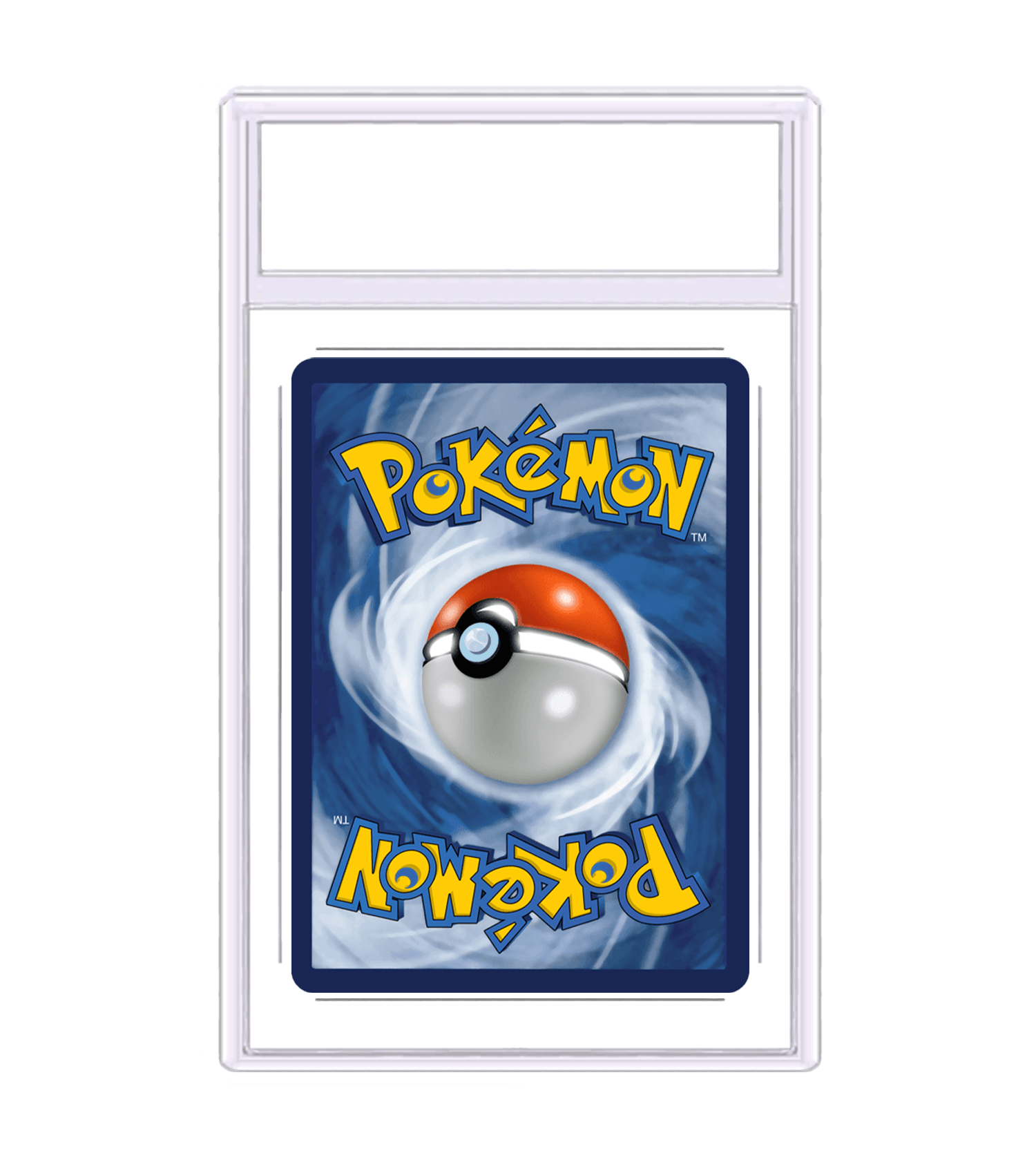 back of pokemon card png Clear PSA Style Empty Card Slab for Pokemon / Magic Trading Cards (63.5 x 88.5mm)
