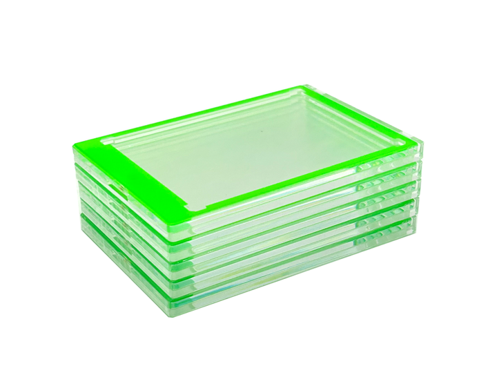 CF Neon Green Border 35pt Magnetic Card Holder - One Touch for Sports & Trading Cards