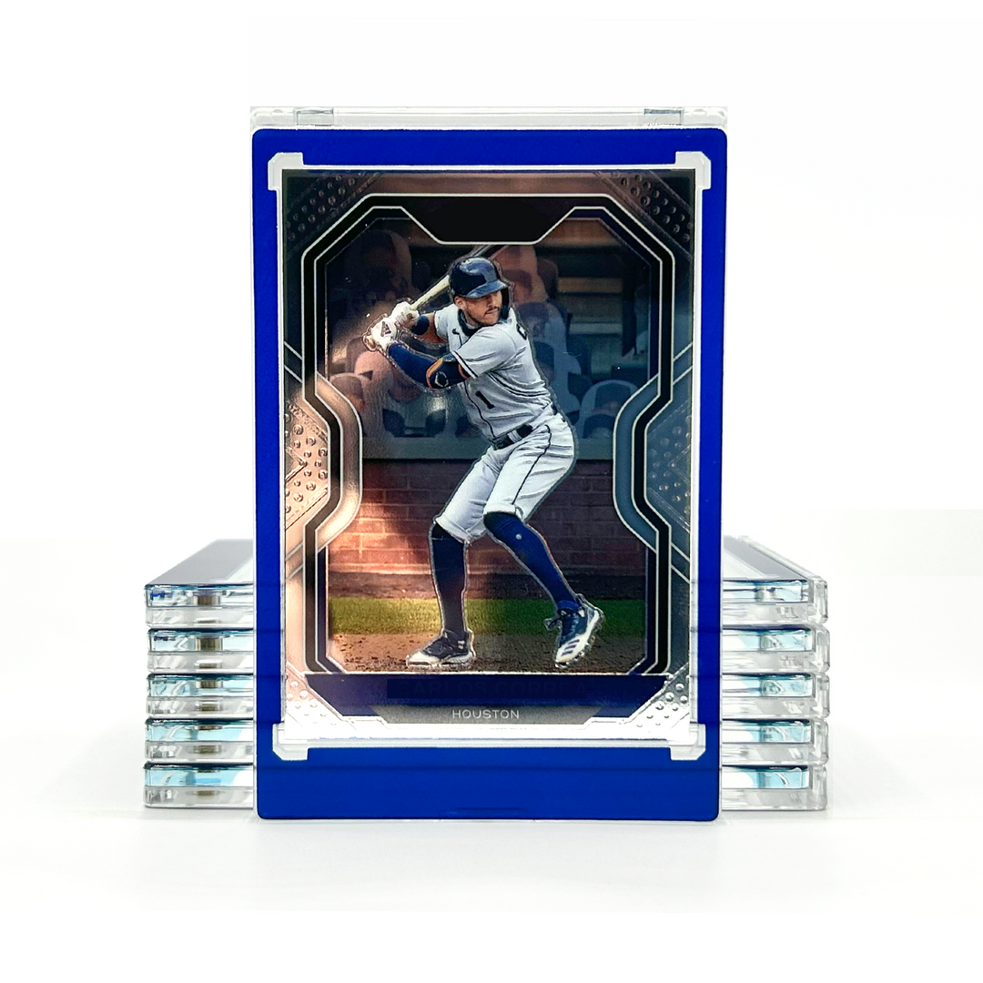 CF Blue Border 35pt Magnetic Card Holder - One Touch for Sports & Trading Cards