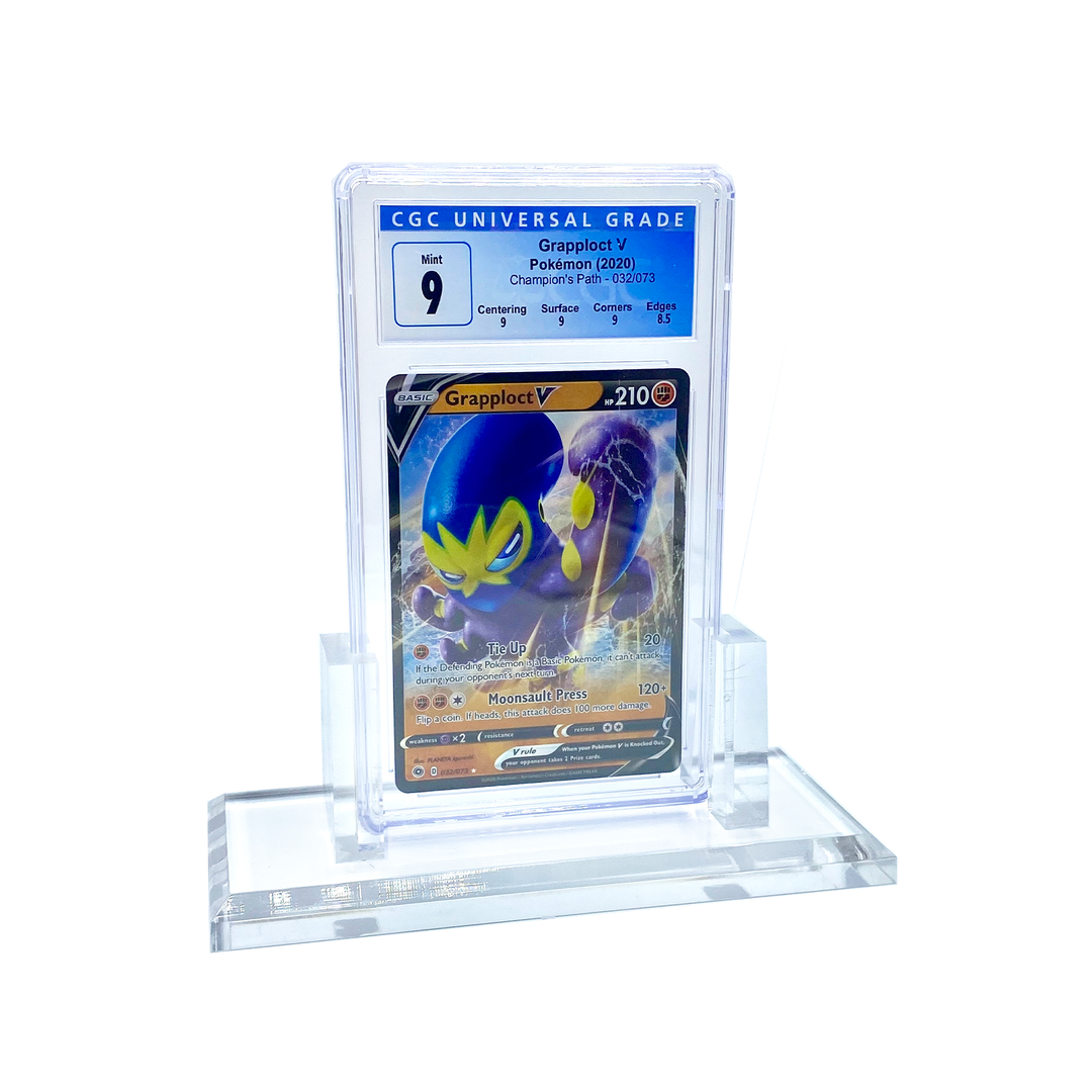 Premium Acrylic Display Stands for Graded Trading Cards from PSA, CGC, BSG, SGC, HGA. Caseforceco Premium Acrylic Display Stands for Graded Trading Cards from PSA, CGC, BSG, SGC, HGA. Caseforceco