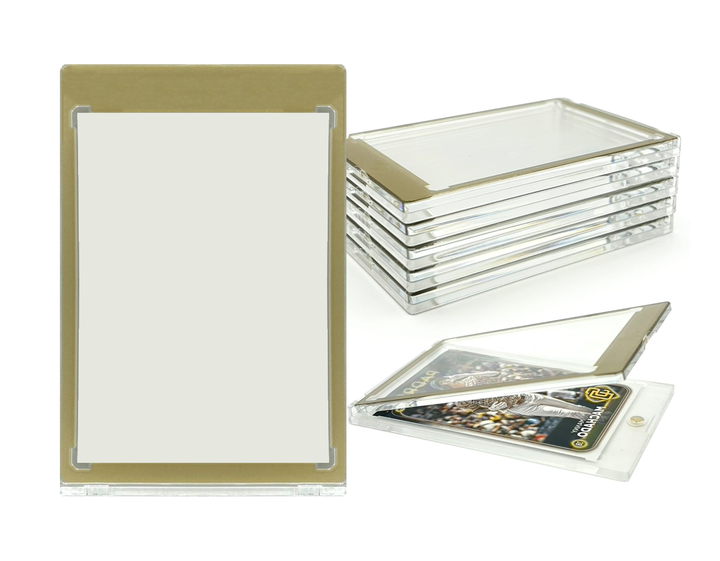 CF Gold Border 35pt Magnetic Card Holder - One Touch for Sports & Trading Cards
