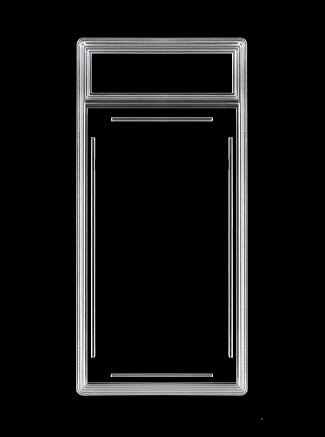 Empty Card Slab for Tall Boy Sports Cards (64mm x 109mm)