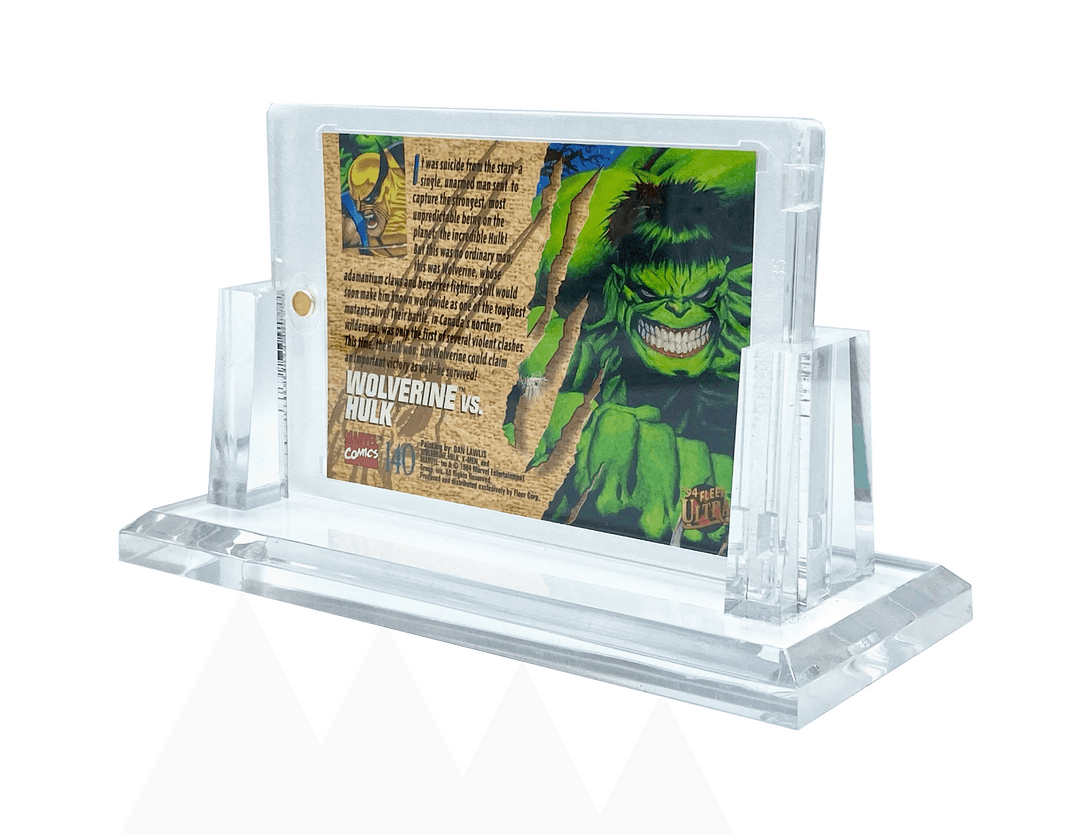 Premium Acrylic Display Stands For Magnetic One Touch Card Holders - Horizontal Caseforceco Premium Acrylic Display Stands For Magnetic One Touch Card Holders - Horizontal Caseforceco