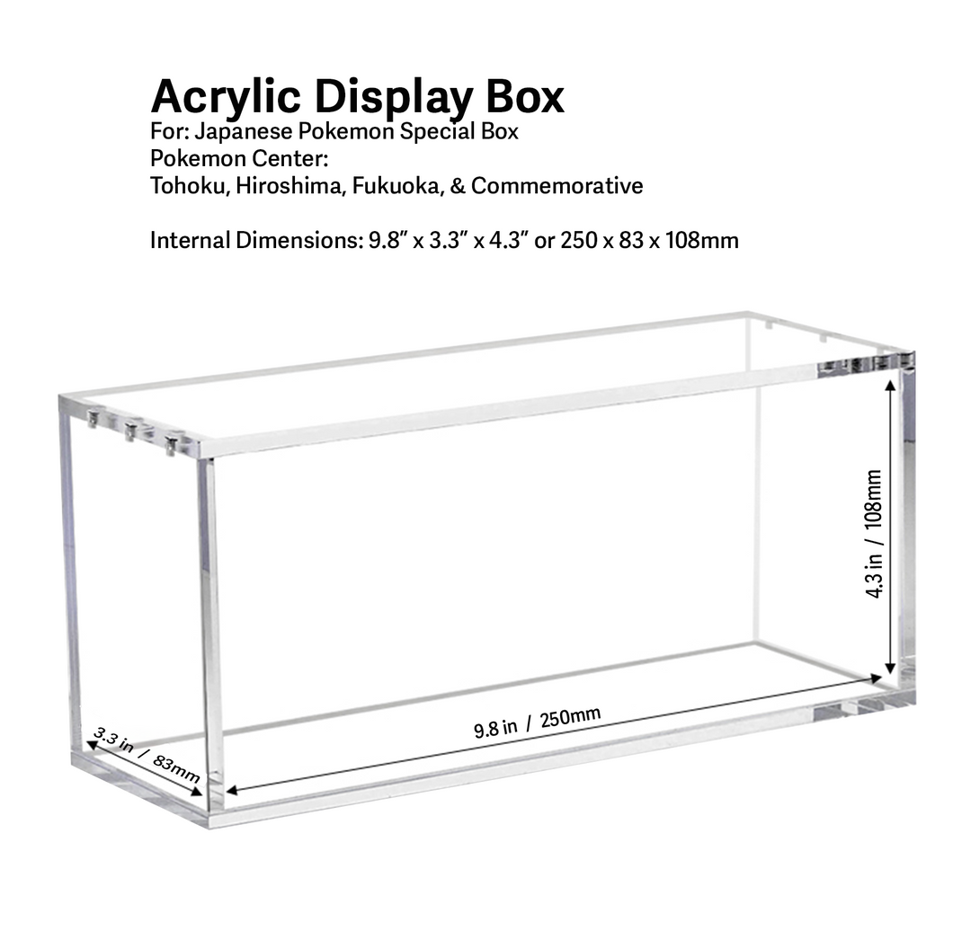 CF Acrylic Display Box for Japanese Pokemon Center Special Box