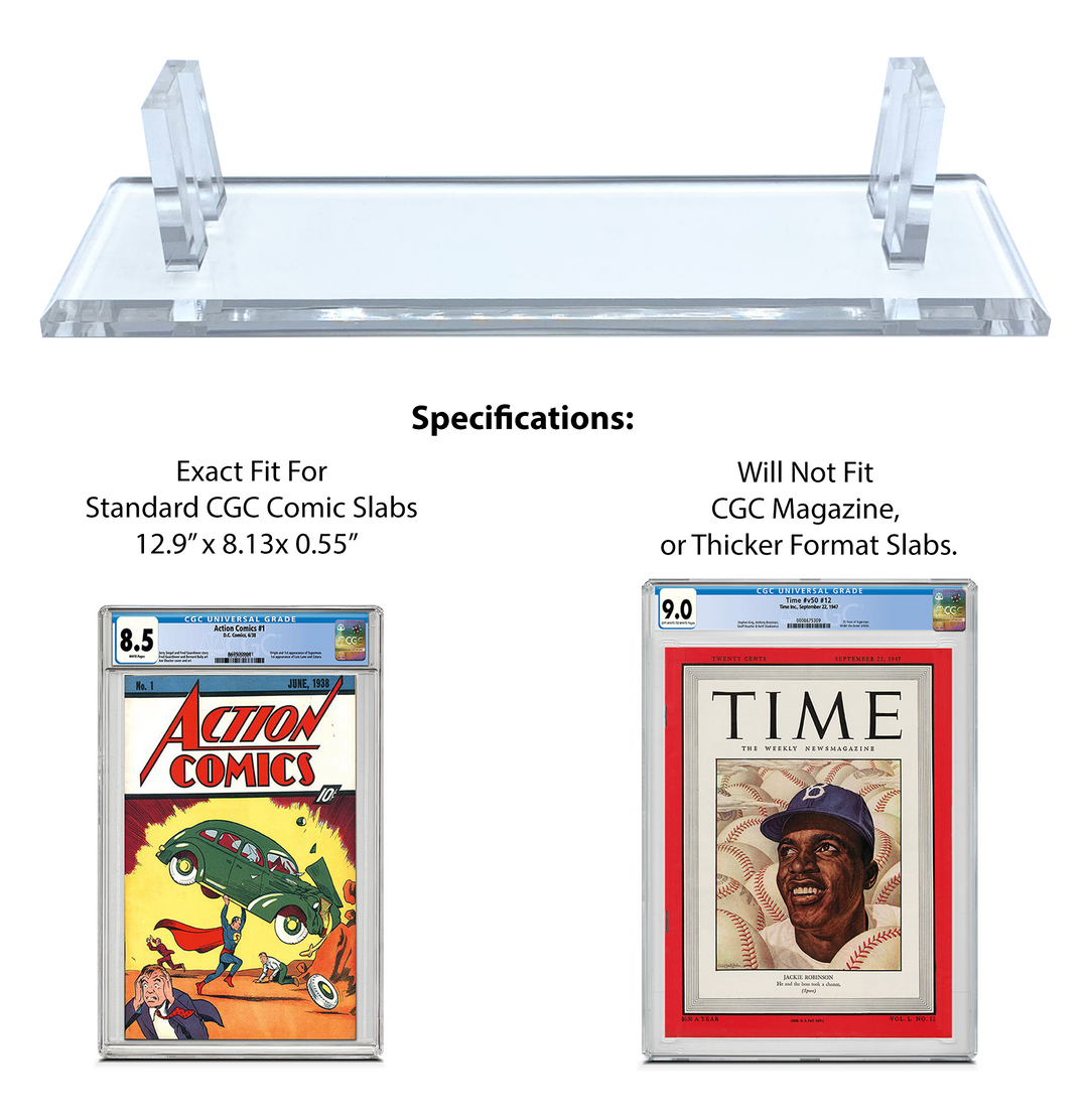 Shop Acrylic Display Stands For CGC Graded Comic Books – Caseforceco