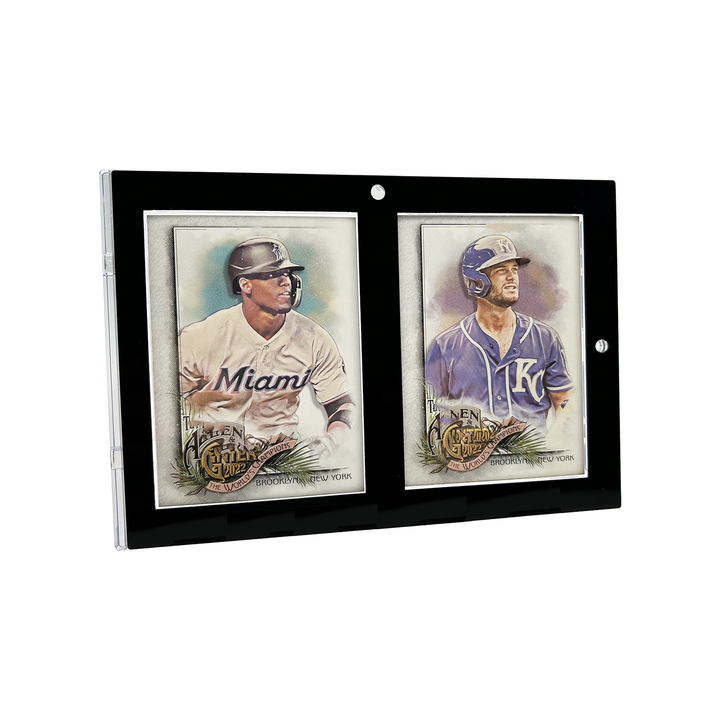 CF 2 Card Magnetic Card Holder - Black Border - One Touch for Sports & Trading Cards